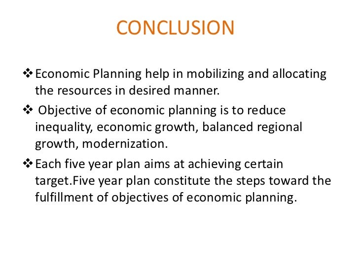 Economic Planning In India