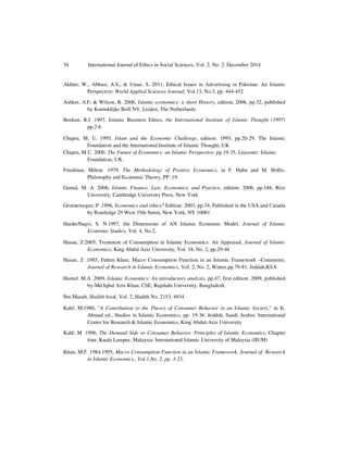 Economic Rationalism and Consumption: Islamic Perspective | PDF