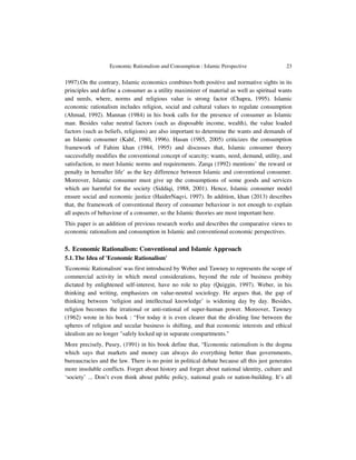 Economic Rationalism and Consumption: Islamic Perspective | PDF