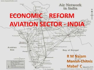 ECONOMIC REFORM
AVIATION SECTOR - INDIA

 