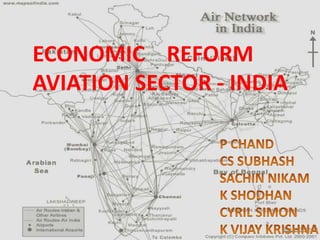 ECONOMIC REFORM
AVIATION SECTOR - INDIA
 