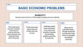 what are the basic economic problems and how to address them | PPT