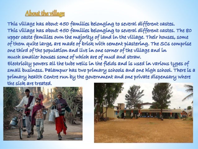 case study of the story of village palampur