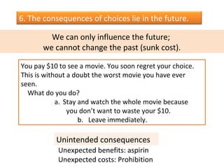 Future Consequences Count Examples Economics | PPT