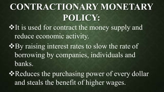 monetary policy and its tools | PPT