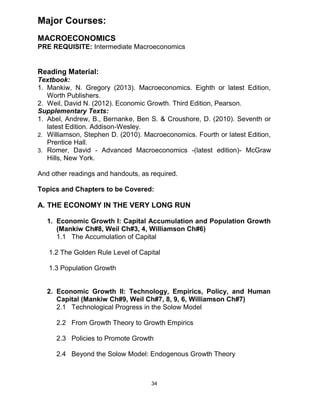 Economics booklet 2012-13 | PDF