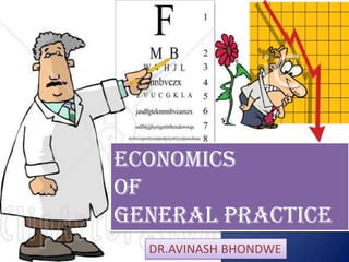 ECONOMICS of GENERAL PRACTICE DR.AVINASHBHONDWE 