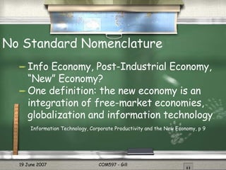 Economics of Information/Technology | PPT