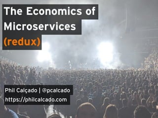 The Economics of
Microservices
Phil Calçado | @pcalcado
https://philcalcado.com
(redux)
 