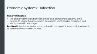 Economic Distinction Comprehensive Overview of Supply and Demand in Economic Systems | PPTX