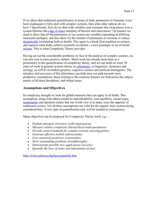 Economics And The Complexity