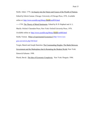 Economics And The Complexity