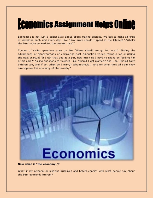 Economics assignments online