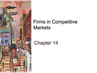 Firms in Competitive
Markets

Chapter 14

 