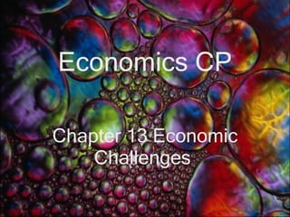 Economics CP Chapter 13 Economic Challenges  
