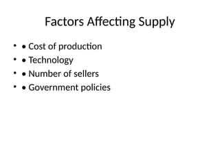 Understanding Demand and Supply: Key Economic Principles and Market ...