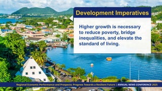 Higher growth is necessary
to reduce poverty, bridge
inequalities, and elevate the
standard of living.
Development Imperatives
Regional Economic Performance and Prospects: Progress Towards a Resilient Future | ANNUAL NEWS CONFERENCE 2025
 