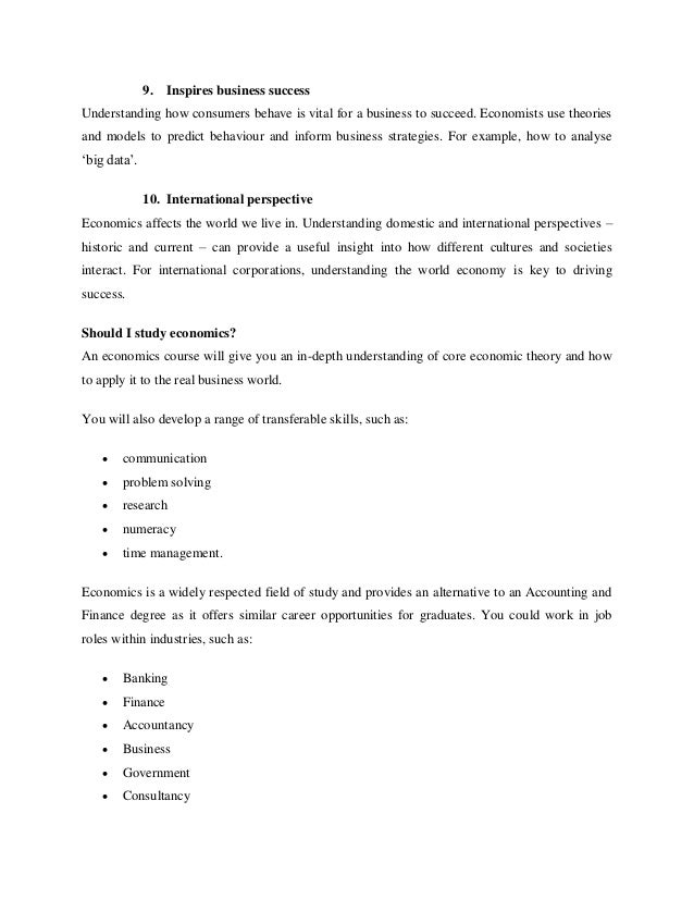 Economics explained why you should study it and your career prospects.pdf