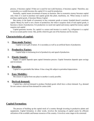 Factors of Production- Economics | DOCX