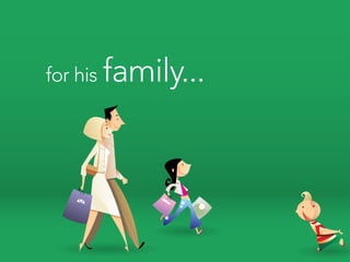 for his   family...
 