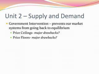 Economics Final Exam Review