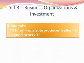 Economics Final Exam Review