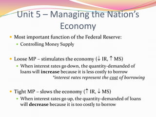 Economics Final Exam Review