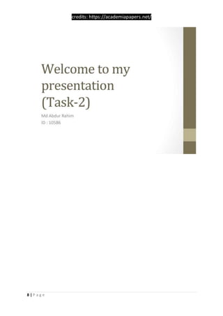 credits: https://academiapapers.net/
8 | P a g e
 