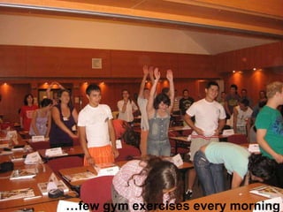  few   gym exercises every morning 