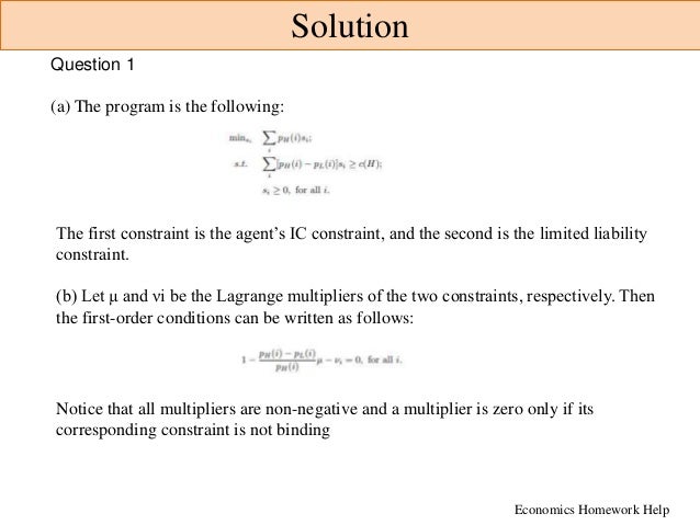Microeconomic Theory Homework Help | PPTX