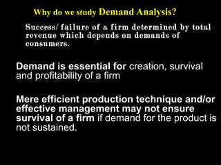 Why Demand Review Demand and Supply Analysis (Economics) Lecture Notes | PPT