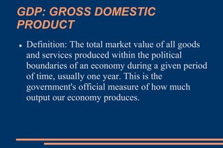 THE CIRCULAR FLOW OF
INCOME
 