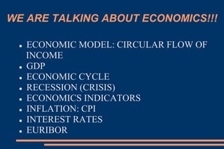 WE ARE TALKING ABOUT ECONOMICS!!!
 