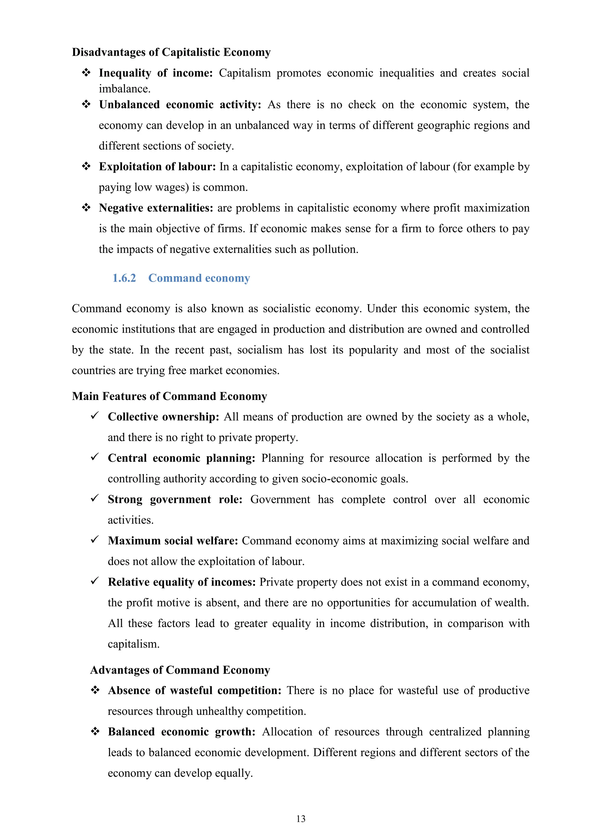 ECONOMICS module for Freshman 1st Semester Students | PDF