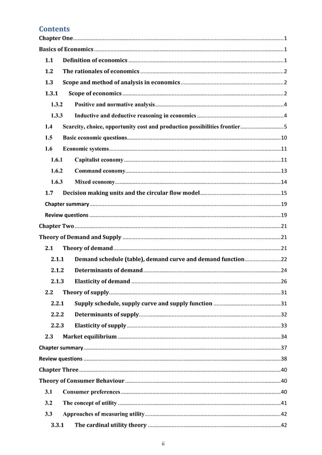 ECONOMICS module for Freshman 1st Semester Students | PDF