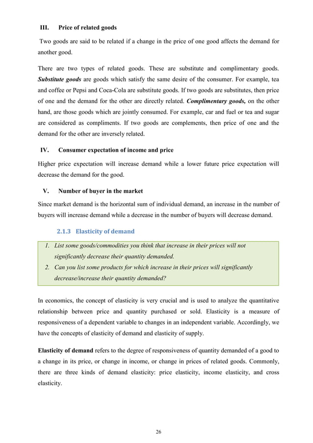ECONOMICS module for Freshman 1st Semester Students | PDF