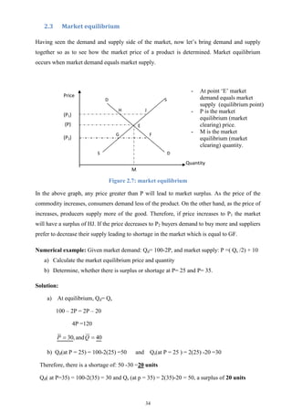 changes in price and quantity: understanding market... ECONOMICS module for Freshman 1st Semester Students | PDF