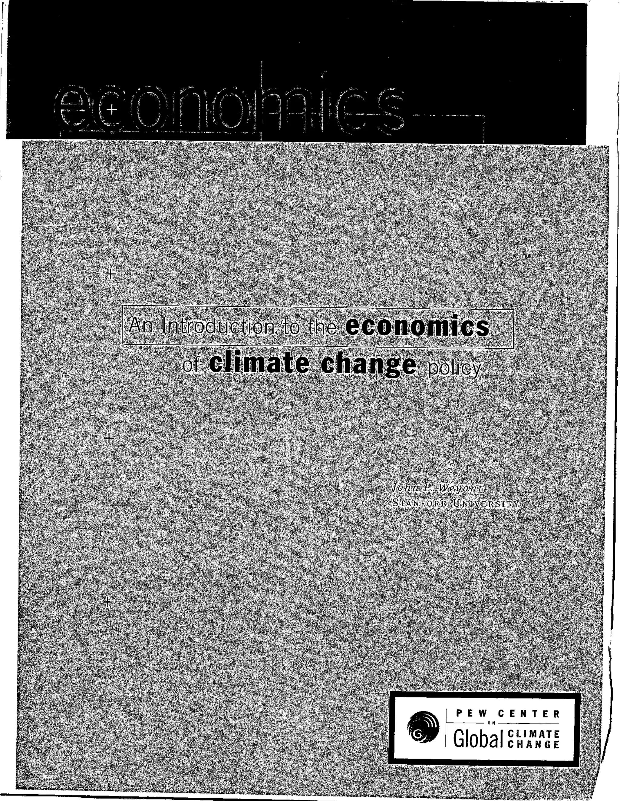 PEW Center on Global Climate Change- Economics Of Climate Change Report ...