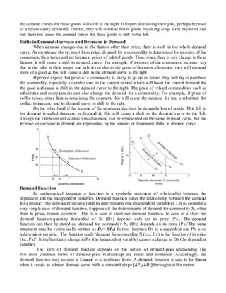 when demand decreases in a graph of demand and supply?... Economics of Demand & Supply | DOCX
