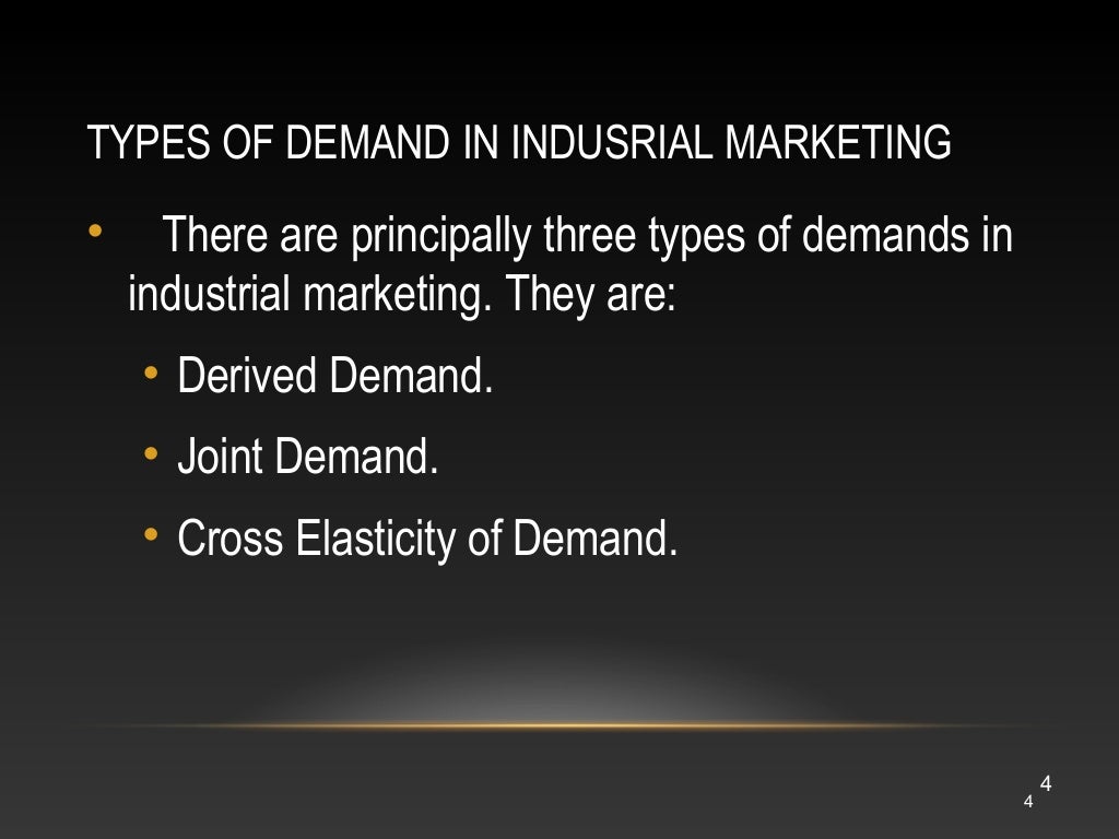 Economics of industrial demand