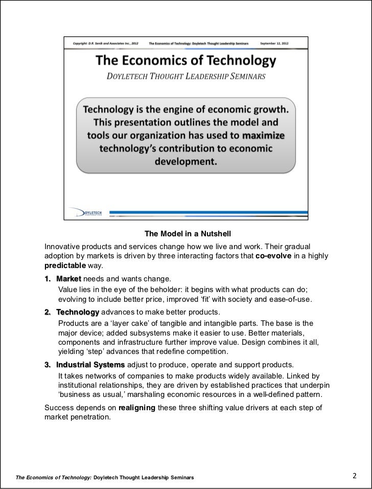 Economics of Technology