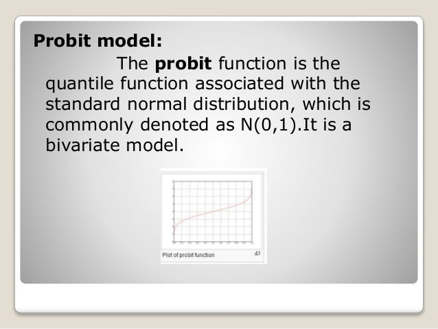 linear probit model