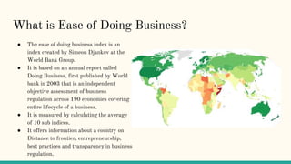 Economics presentation (Ease of Doing business in India ppt) | PPTX