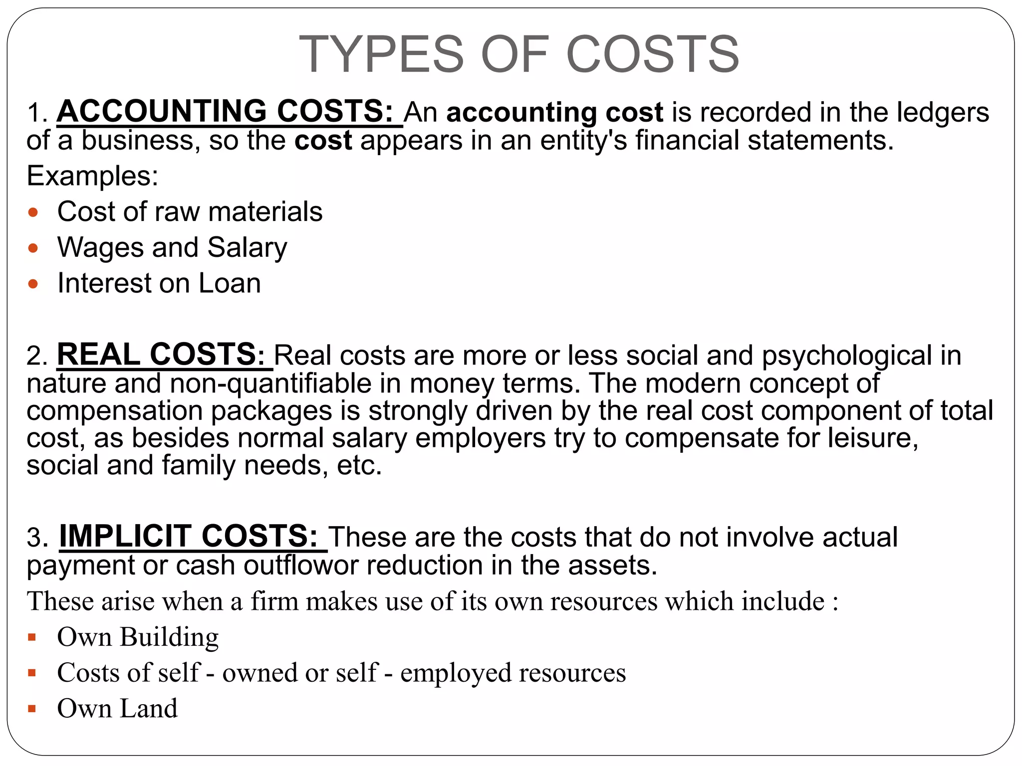 Cost Curves | PPTX