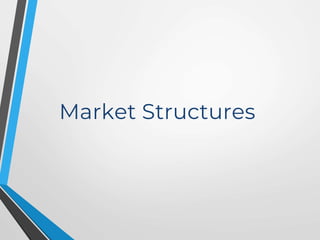 Market Structures
 