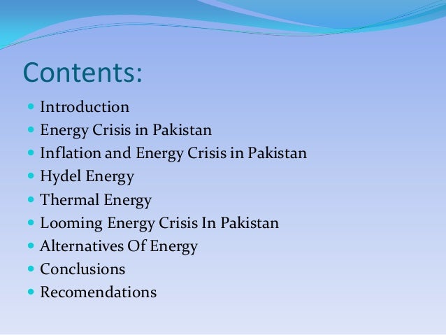 energy crisis in pakistan 2011 essay