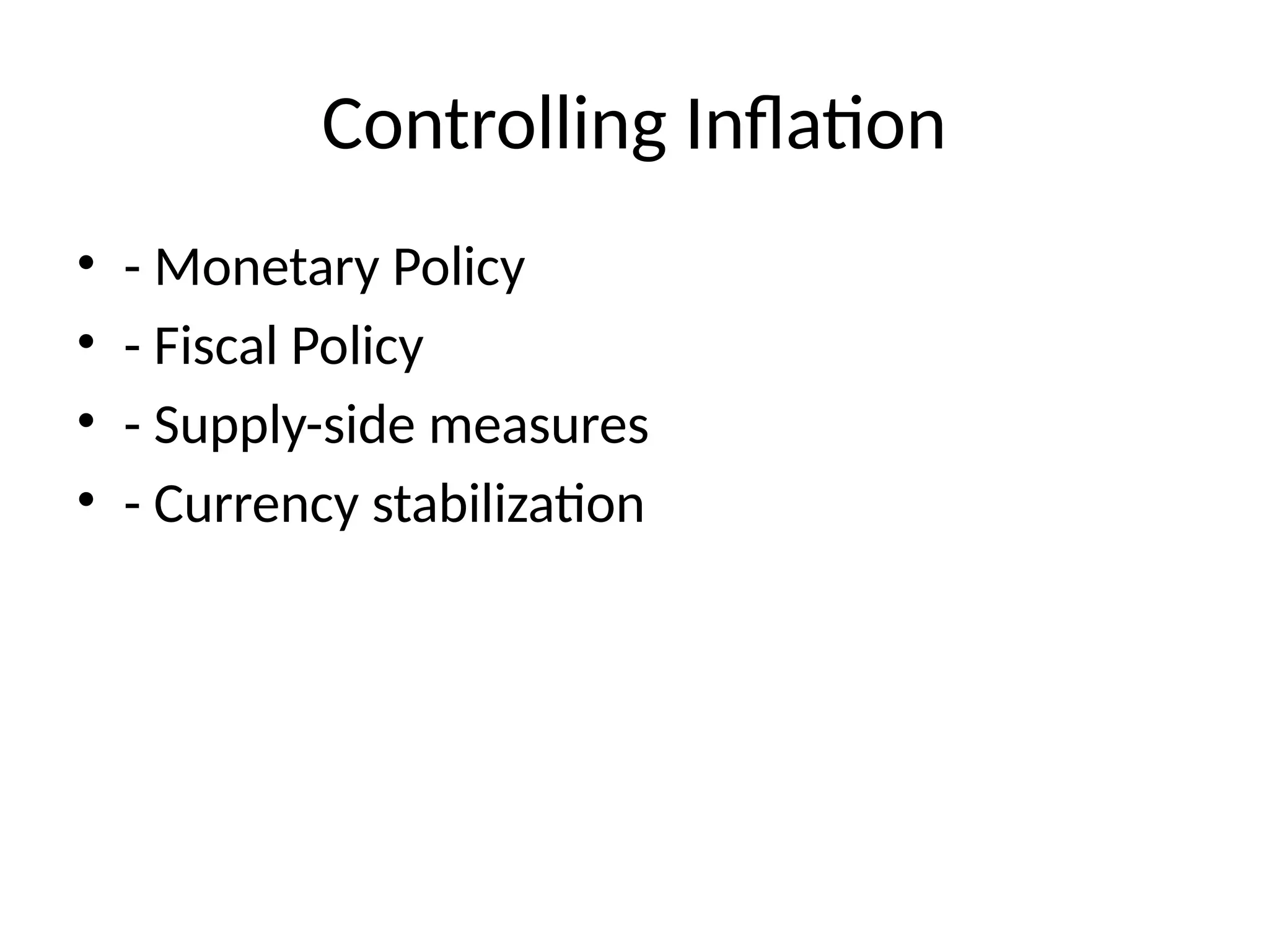 Economics Presentation Inflation Pptx
