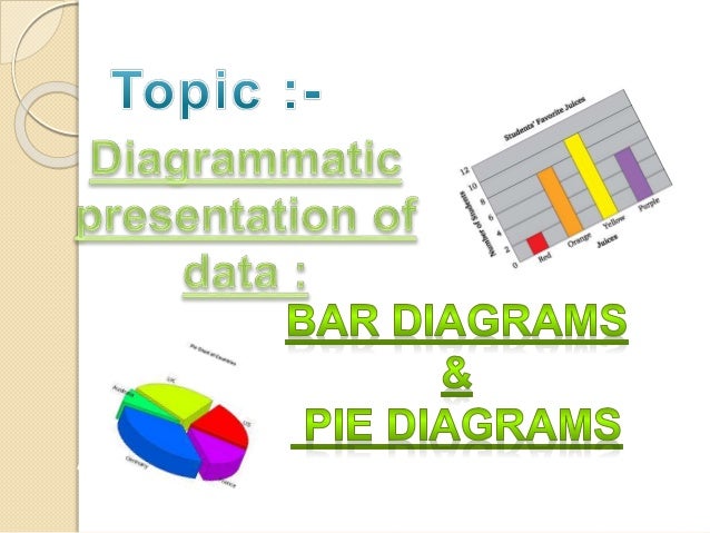 diagrammatic data presentation line bar and circle