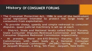 Of CONSUMER FORUMS
 