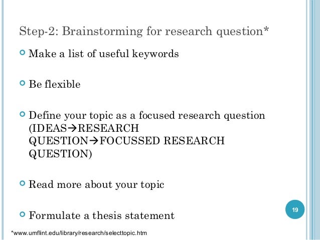 Introduce topic research paper